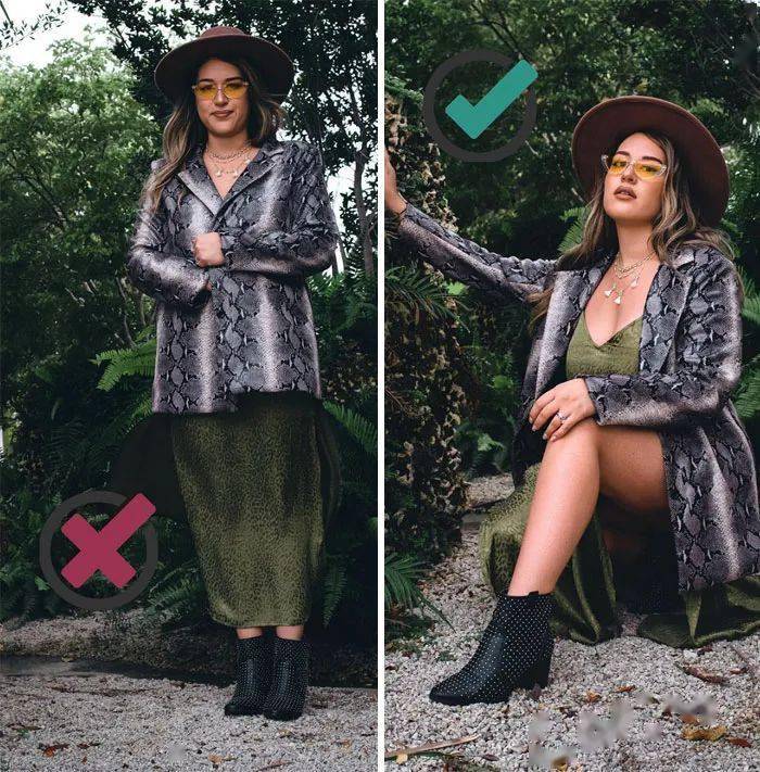 ins|换个姿势轻10斤?!ins网红pose对比照爆火,网友:不上镜的原因找到了