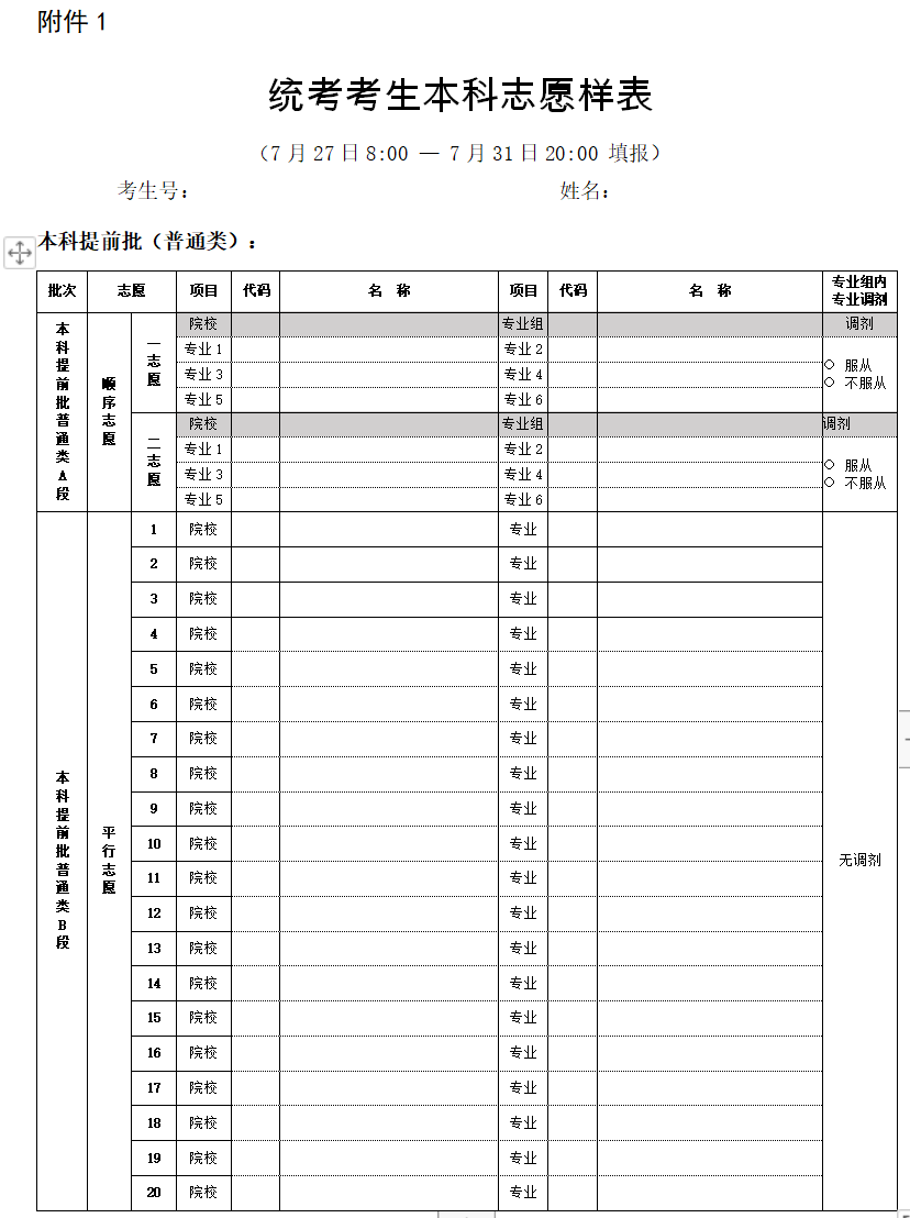 2020北京高考志愿填报考生须知发布!