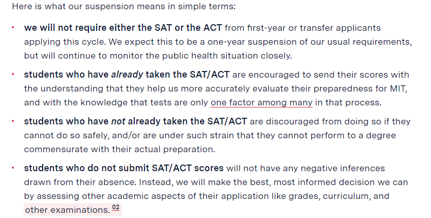 终于全啦！麻省理工也宣布取消SAT！今年的美国大学政策随时变化！