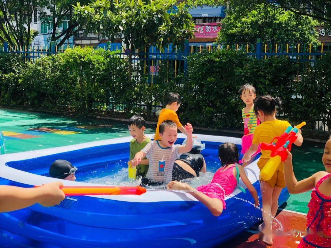 "炎炎夏日.快乐戏水"瓯海区丽岙阳光第二幼儿园暑期戏水活动