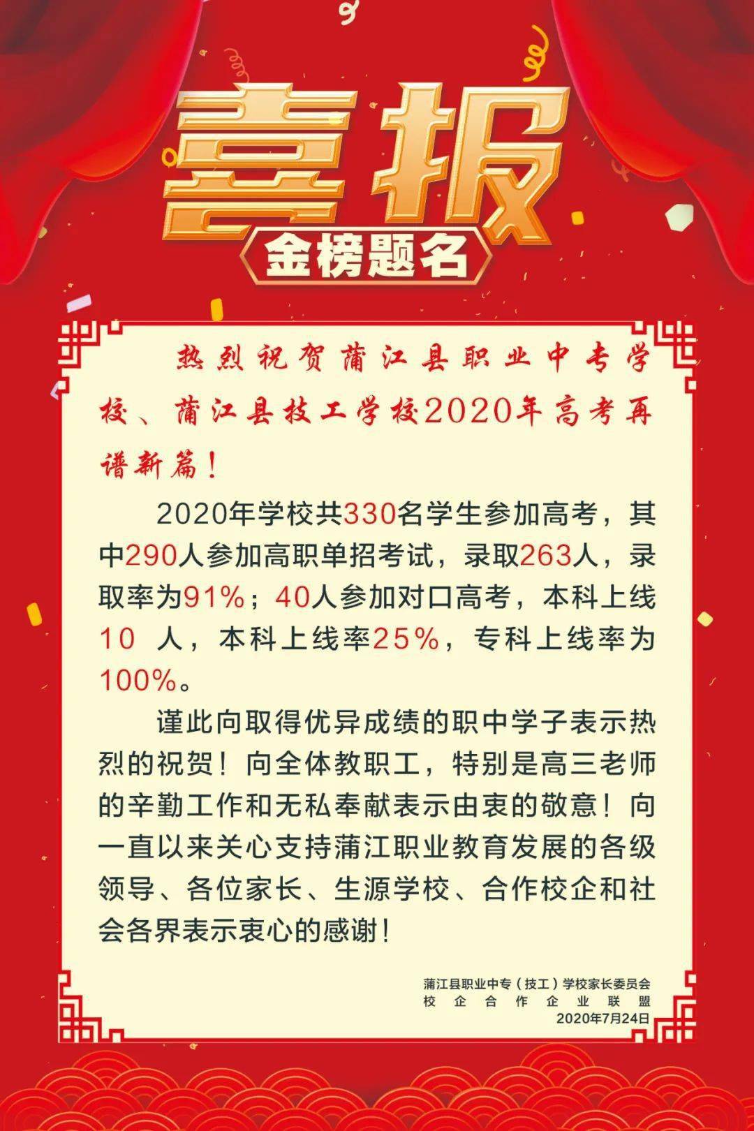 蒲江县职业中专学校,蒲江县技工学校更多喜报,未完待续,期待你们的好