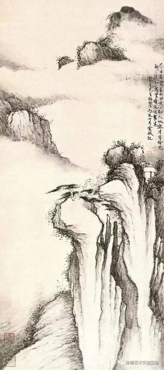 北樓金城 山水畫 唤醒心灵的山水画，跟随笔墨漫游！