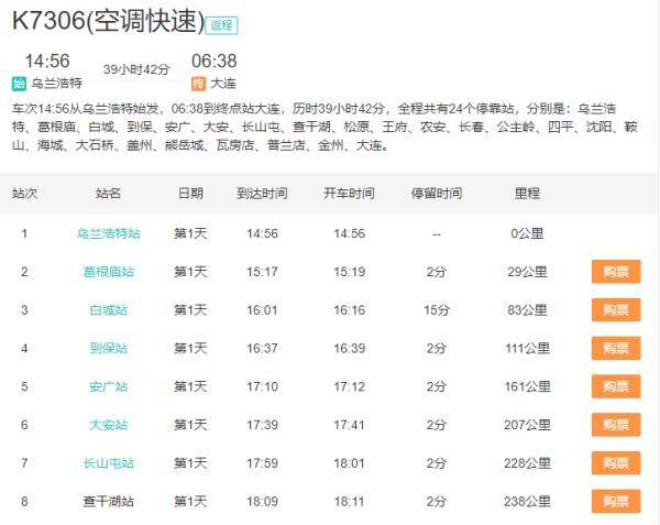 k7306 次列车时刻表↓↓↓ 途经我省多站