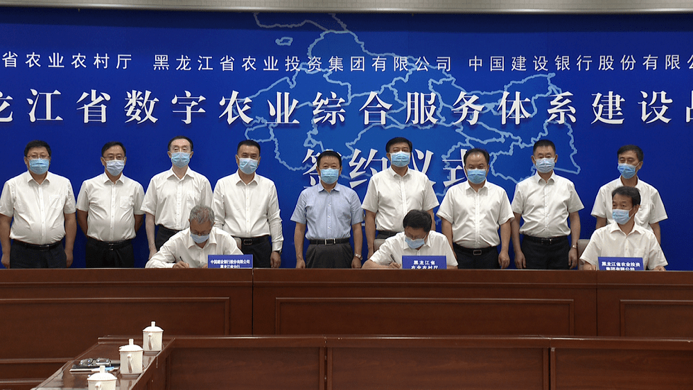 打造数字农业新业态 省农业农村厅与省农投集团,建行黑龙江省分行合作