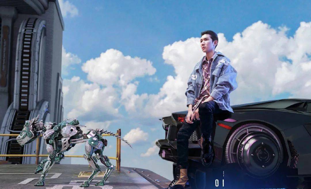 瞩目|王源登新杂志，首次尝试机器人造型，油头瞩目，还粘了假耳朵！