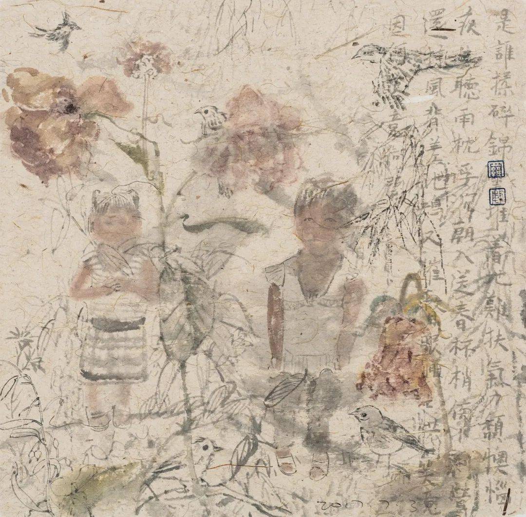 从静物,女兵,到植物,游泳的人,再到"花间集,北京画院画家罗敏的油画