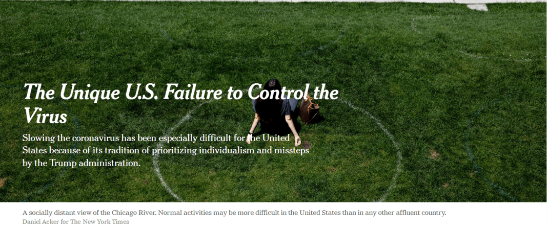 控制|研究预测到12月有近30万新冠死亡病例，美媒：美国在控制病毒上的失败很独特……