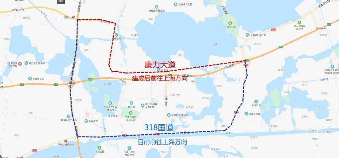 但是之前要么绕道高速公路,要么绕道318国道, 需要多走近10公里的路程