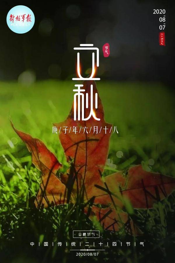 夏渐|海报 | 今日立秋