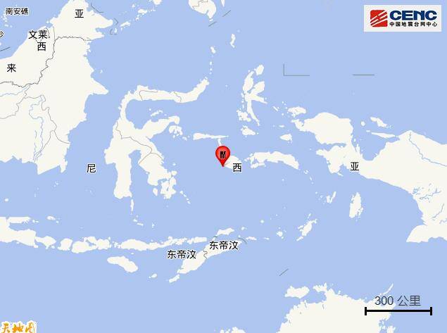 印尼|印尼布鲁岛发生5.1级地震