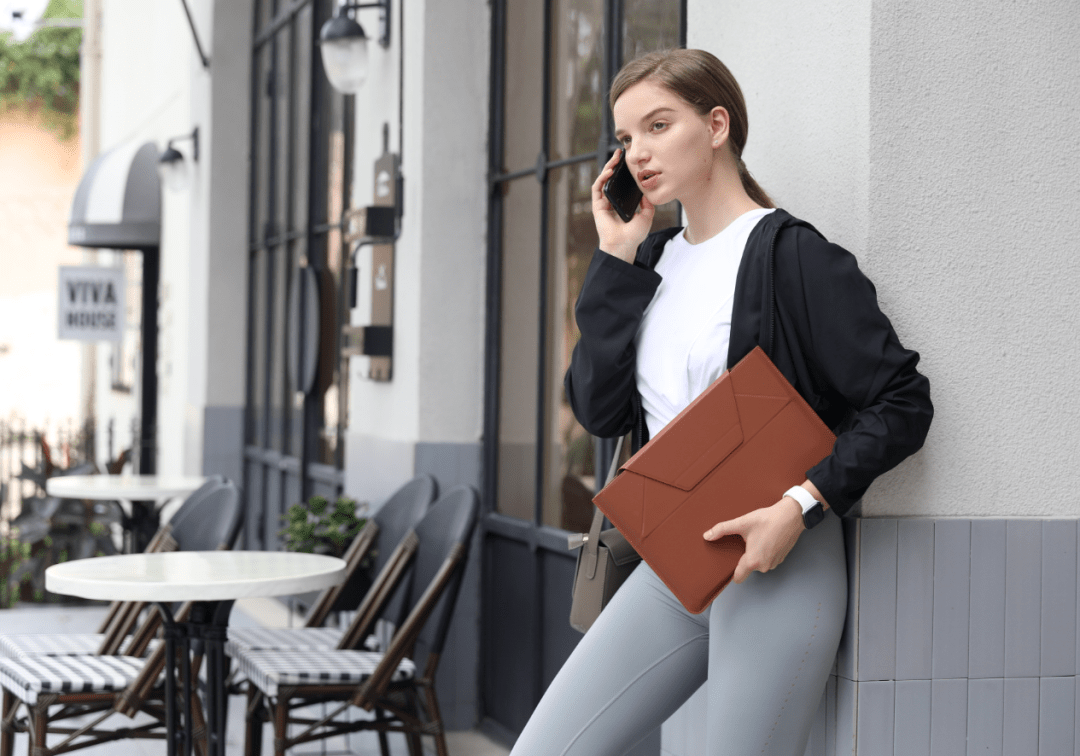 办公|便携笔记本电脑支架包！2种角度，支撑、收纳二合一，实用性逆天！移动办公的社畜有救了！