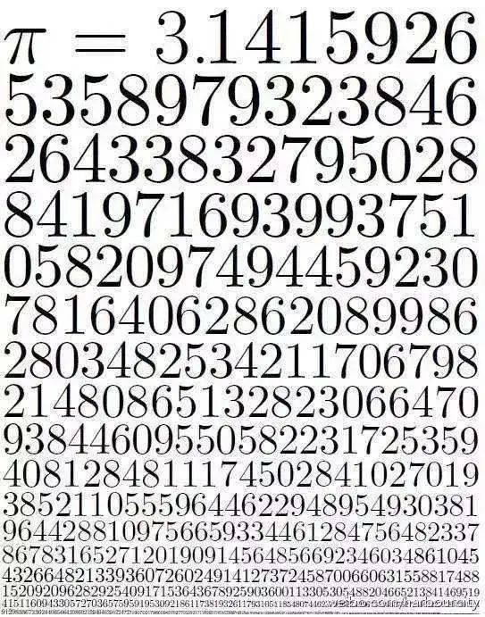 神秘而有趣的数字:走马灯数142857,0,1 1=2,圆周率π