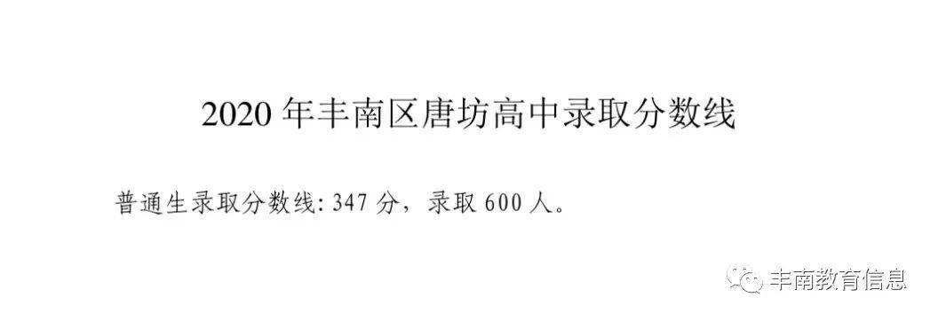 丰南区唐坊高中唐山市开滦第二中学(西校区)统招生录取分数线511分.