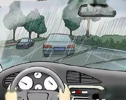 雨天路滑,注意车辆行驶安全,控制车速防止追尾等事故的发生.