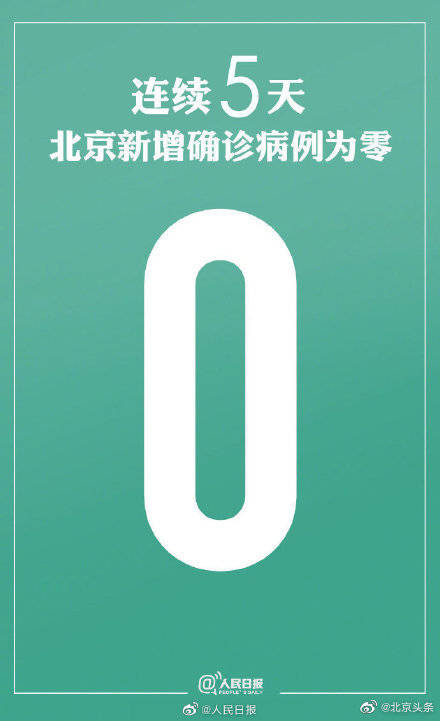 北京连续5天0新增
 /北京:连续5天“零新增”
