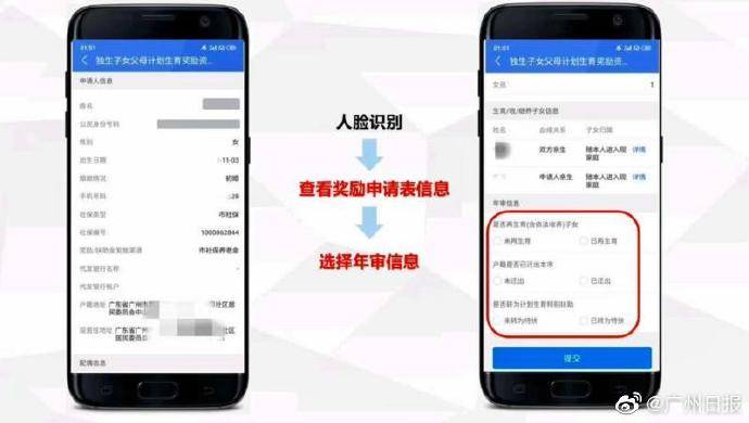 年审|广州市独生子女父母计划生育奖励资格开始年审，今年可以手机办