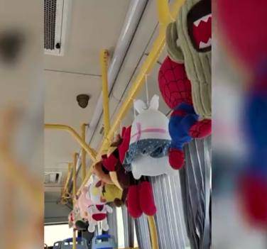 乘客|为了给乘客解压，长沙416路公交车挂满玩偶，你坐过吗