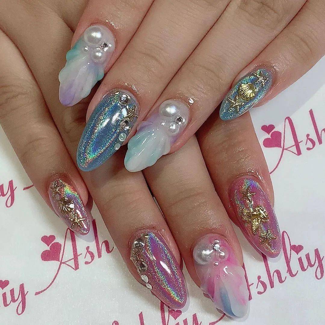 元素|每刻美丨50+例夏季美甲样板