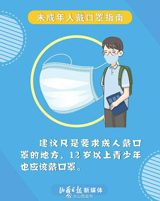 口罩|未成年人戴口罩指南来了！5张海报了解一下