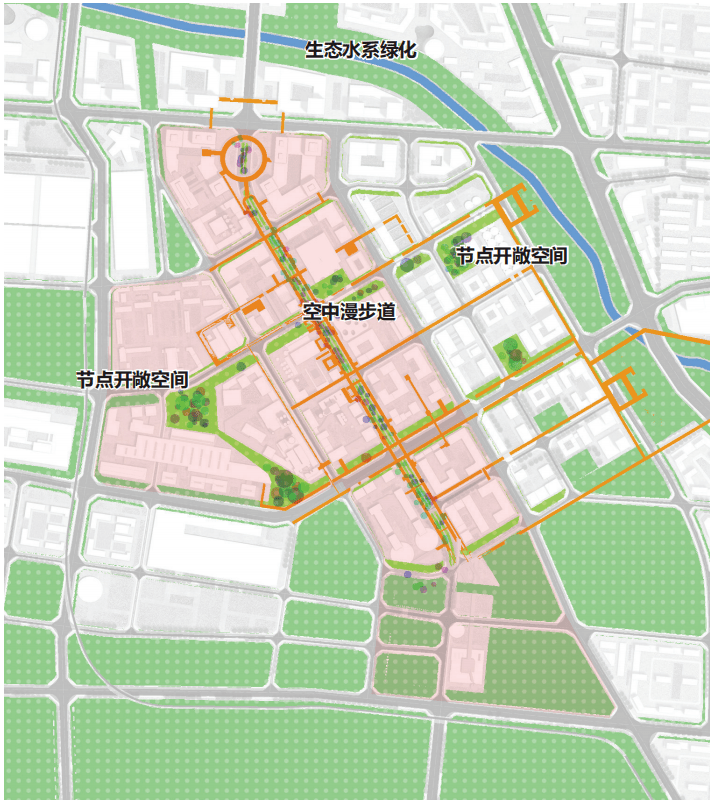 开敞空间系统规划图 08 程泰宁院士团队■节点设计以"基于工业