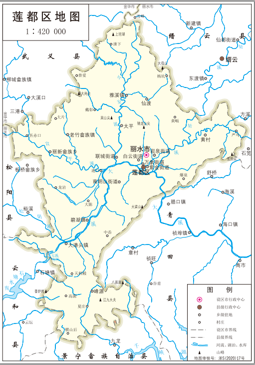 最新版浙江省标准地图发布,丽水市,9县(市,区)标准地图都在这↓↓↓