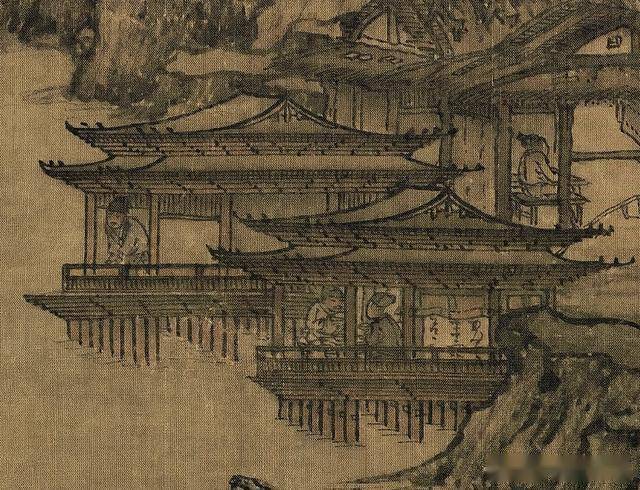 北宋《晴峦萧寺图》原画,钤印放大赏析,美国阿特金斯美术馆藏