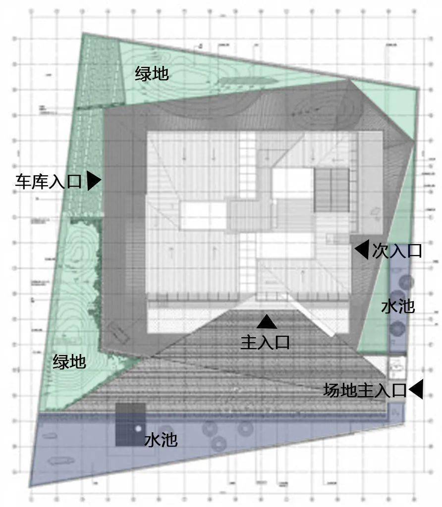 冯大中艺术馆总平面示意