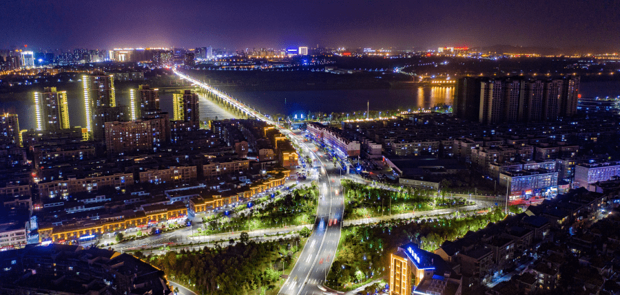 组图| 湘潭县:流光溢彩 夜景迷人