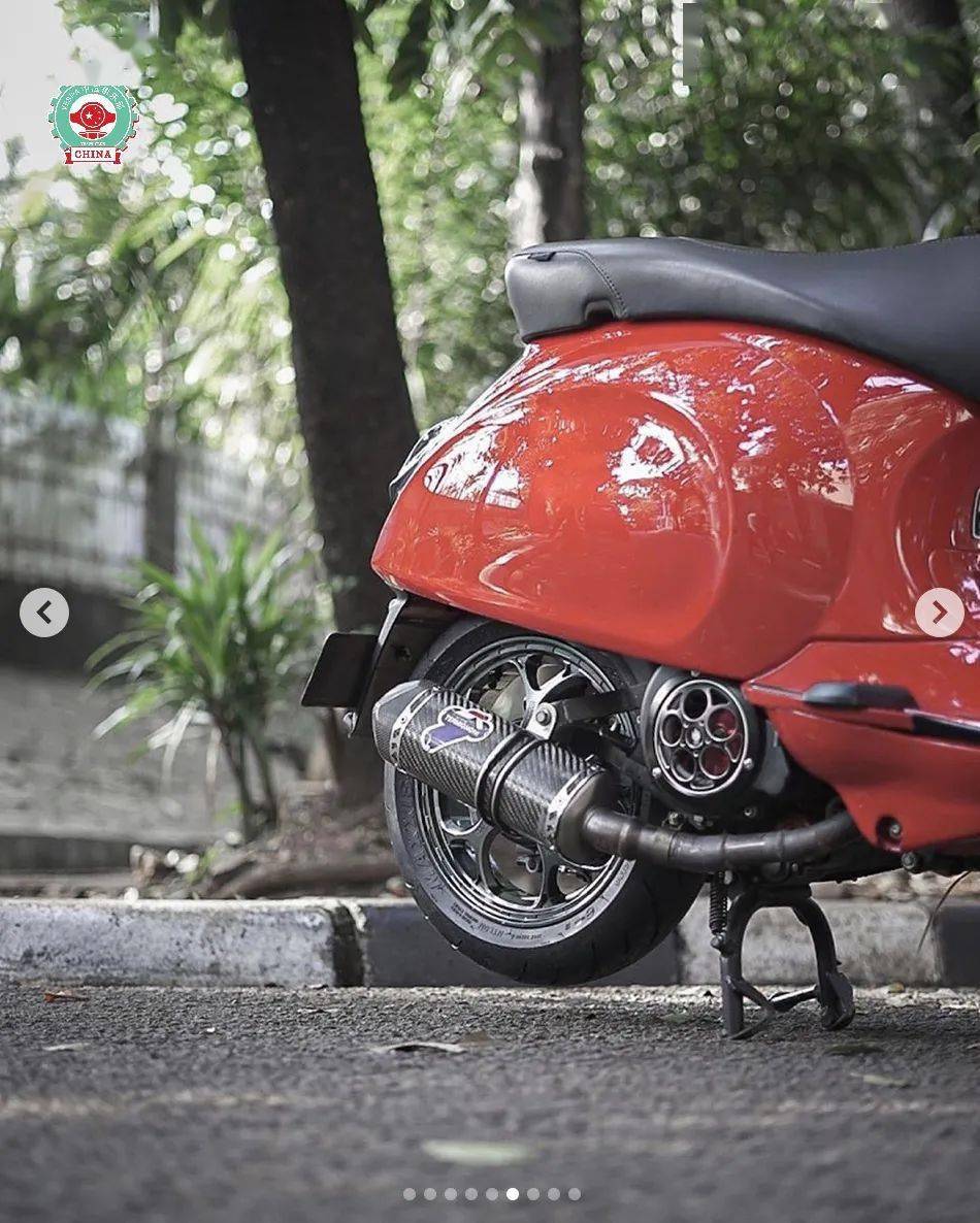 vespa150红冲刺和黑春天改装分享