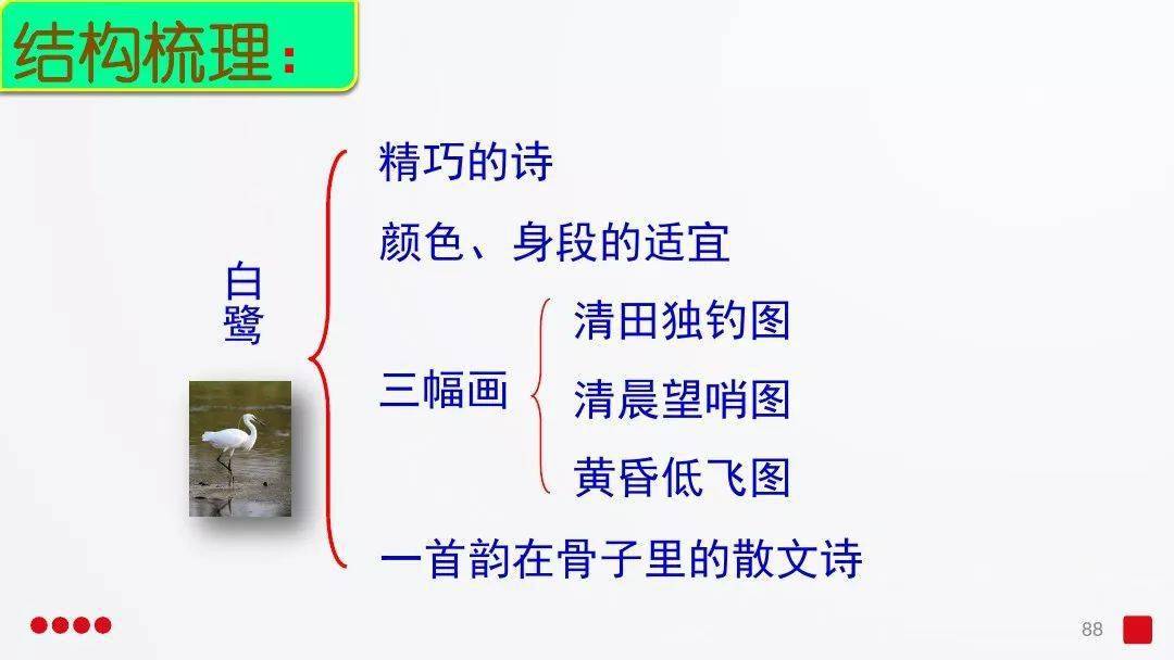 微课堂统编语文五年级上第1课白鹭图文讲解知识点教学视频课文音频