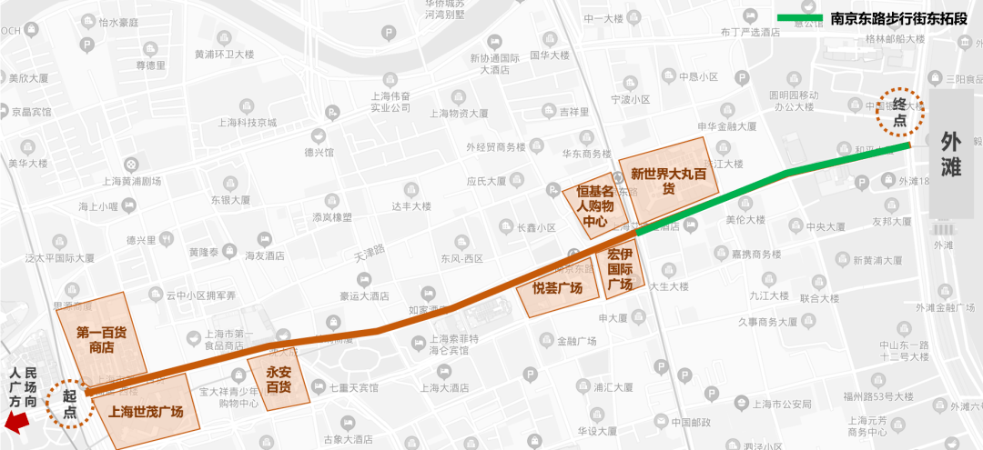 20年步行街改头换面南京东路步行街东拓延伸至外滩iziretail热点