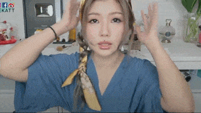 头发|头发出不出油没关系，丝巾绑一下想不出圈都难！