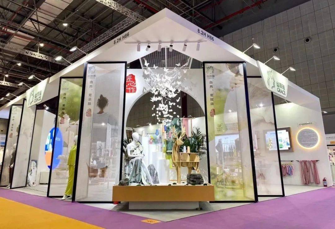 "丝丽雅造"纺织品抢镜上海国际纱线展