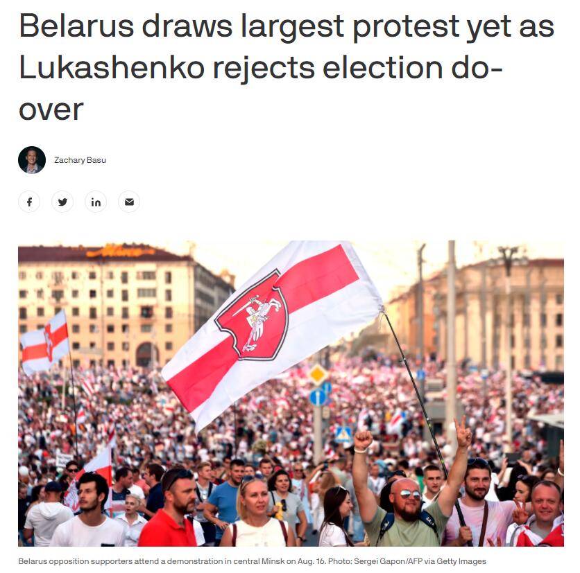 示威者|白俄罗斯示威者为何如此向往波兰？