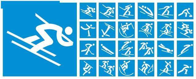 2018 平昌冬奥会体育图标, 采用了韩语字母设计,选取使用多个辅音