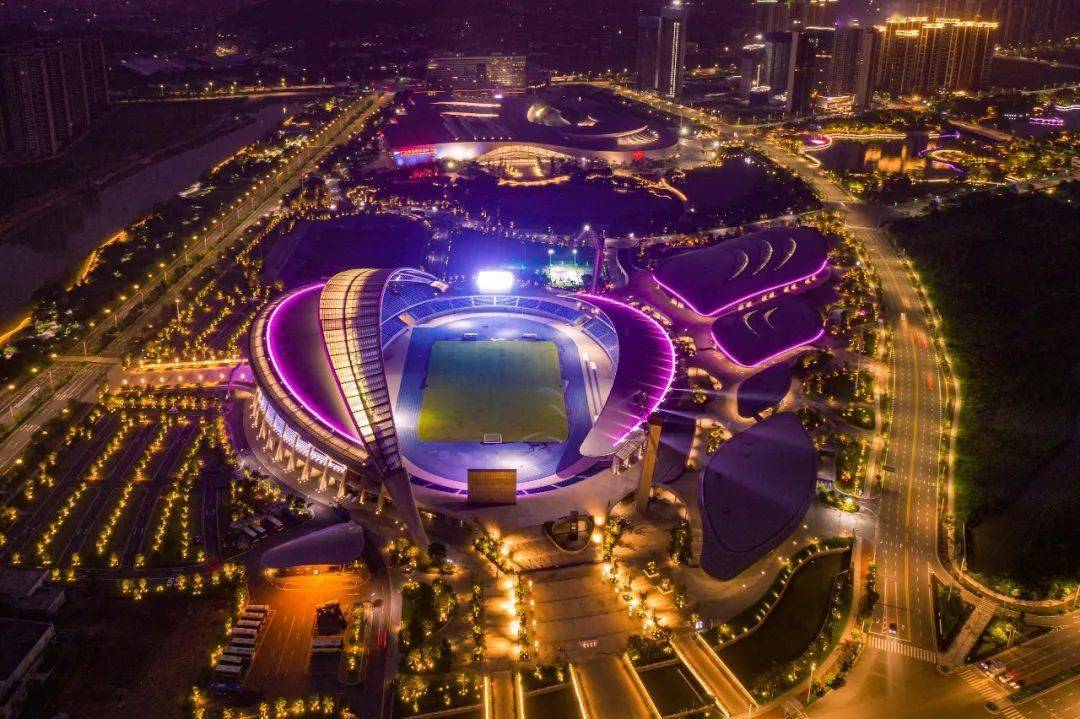 江门体育中心亮了,震撼夜景抢鲜看!
