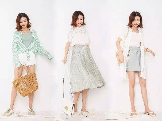 仙女|27套浅色系显白搭配