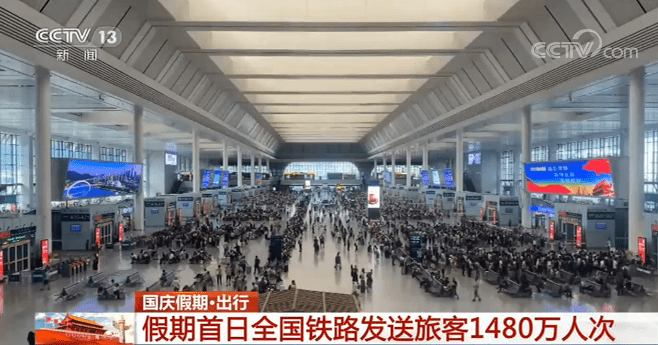 列车|【国庆假期·出行】假期首日全国铁路发送旅客1480万人次