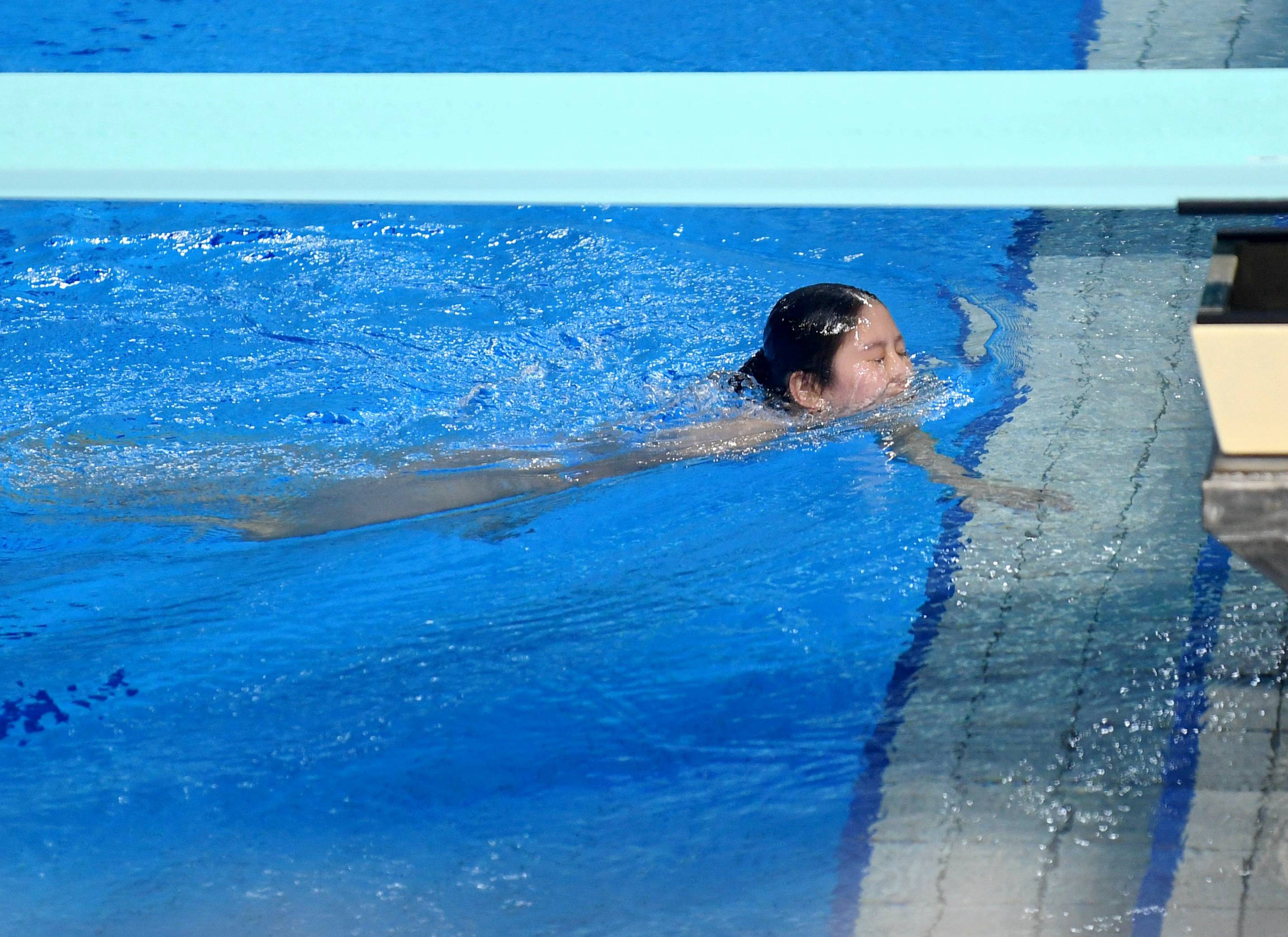 跳水——全国冠军赛:女子一米跳板决赛赛况