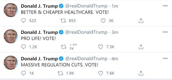 修正案|刚刚,特朗普又发推:投票,投票,投票!!!!!