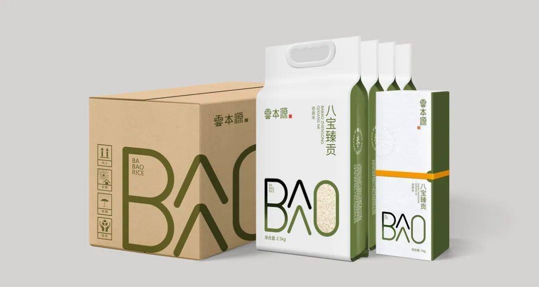 包装|现代简约风的大米包装设计，有够精致的！
