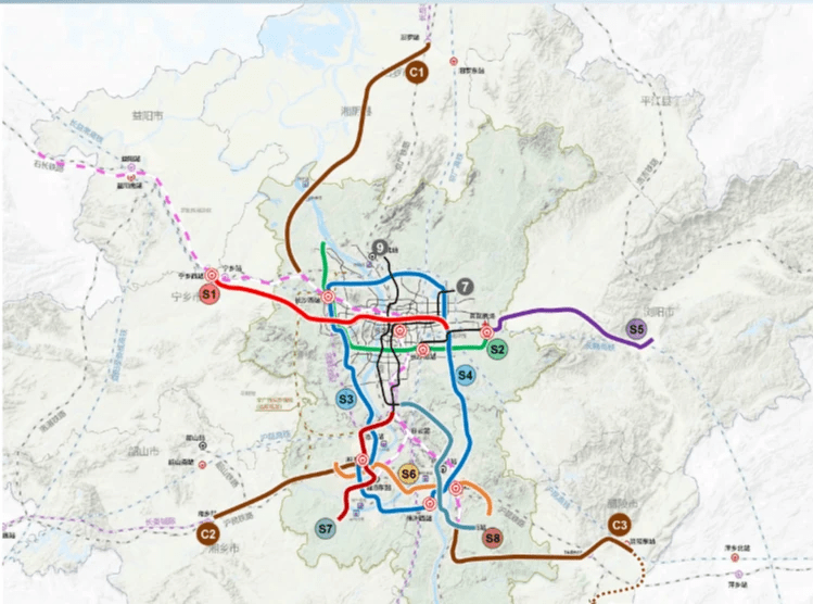 尤其s7经过湘潭高铁站,湘潭普铁站,穿越九华,雨湖,岳塘主城区,重要