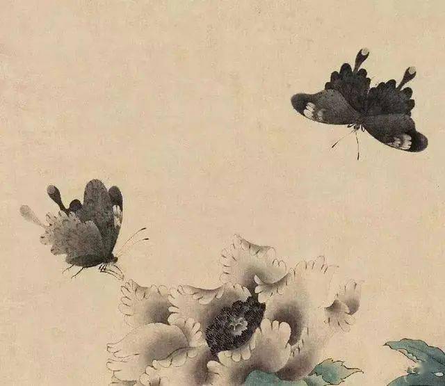 蝴蝶,是国画花鸟中常见的点景昆虫,在现当代名家大