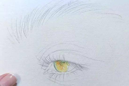 水彩|沉迷眼睛刻画的小伙伴看过来！Lina的水彩人物肖像步骤统统分享给你！