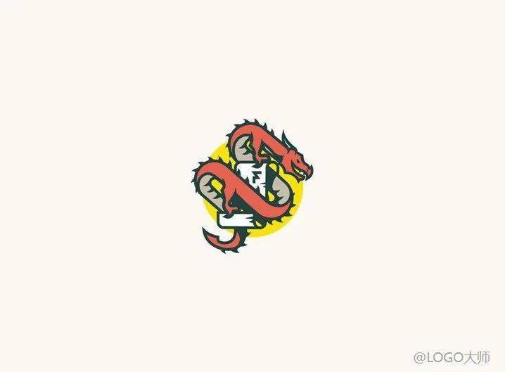 龙主题创意logo设计欣赏!
