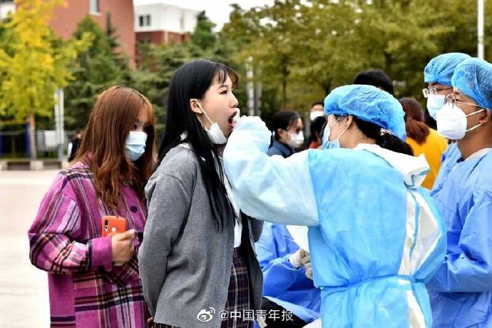 检测|青岛各高校核酸检测工作有序进行