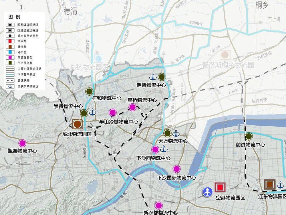 依托京杭大运河以及在建的运河二通道,和宣杭铁路,临平副城区域将布