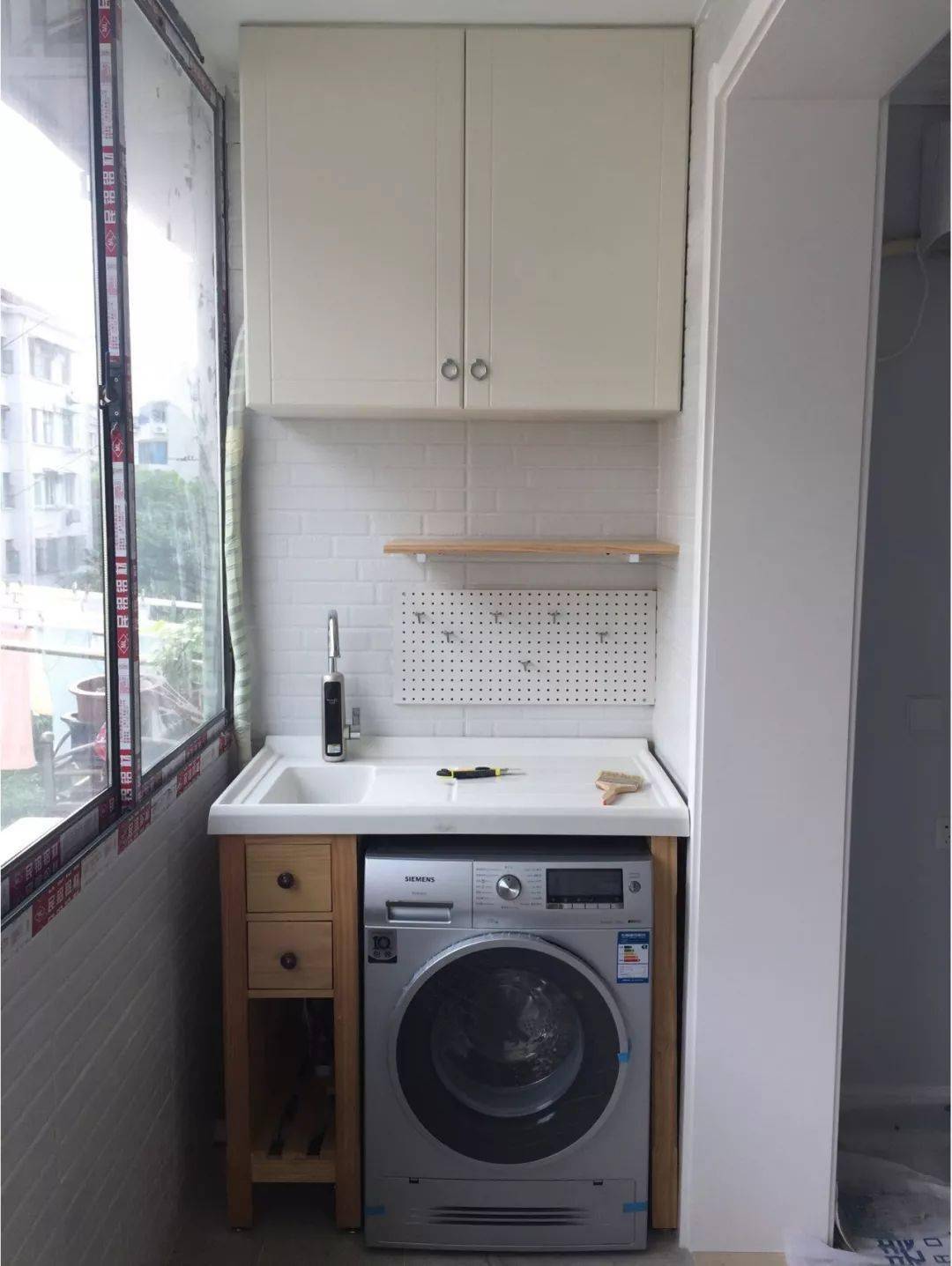 新款洗衣机伴侣柜盆陶瓷盆一米二洗衣柜盆 简约阳台滚筒洗衣机盆-阿里巴巴