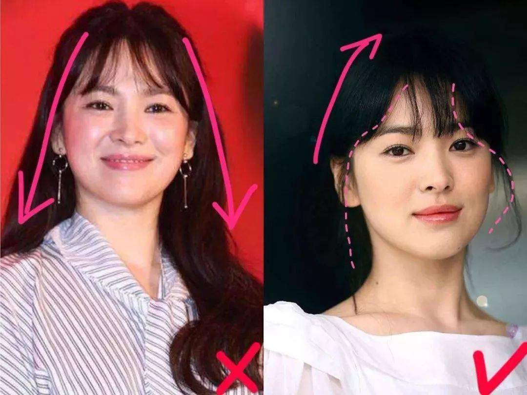 鹅蛋脸|肉脸还是大脸?选对发型你就是鹅蛋脸!