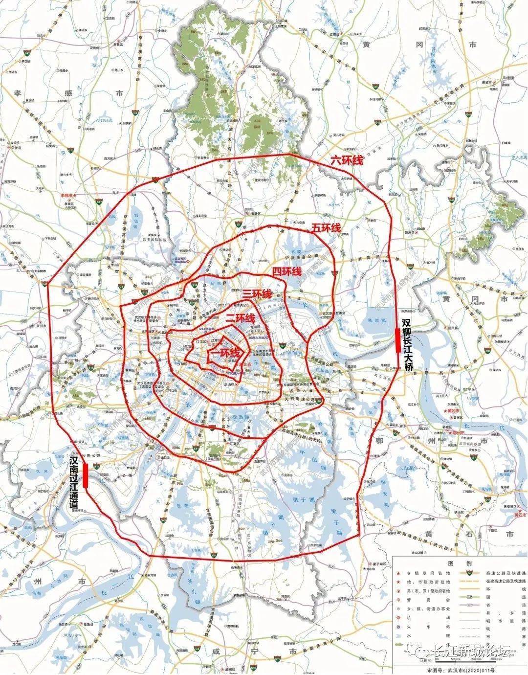 武汉六环线要来了经过这些地方